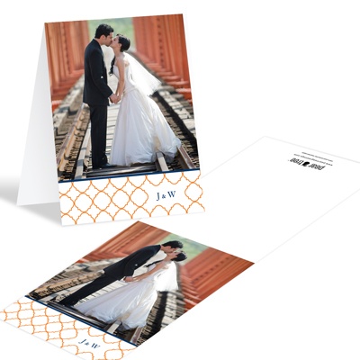 Classy Precision -- Photo Wedding Thank You Cards