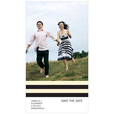 Simply Stripes -- Photo Save the Date