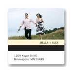 Simple Stripe -- Save the Date Address Label