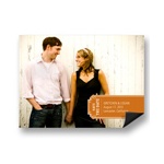 Simple Banner -- Modern Save the Date Photo Magnets