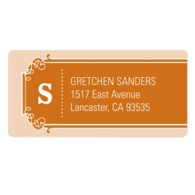 Simple Banner -- Modern Save the Date Address Label