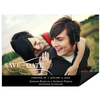 As the Wind Blows Horizontal Photo -- Save the Date Magnets