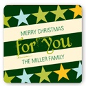 Rockin' Christmas in Green -- Christmas Gift Stickers