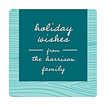 Rustic Panel in Aqua -- Christmas Gift Tag