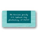 Rustic Panel in Aqua -- Christmas Address Labels