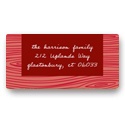 Rustic Panel in Red -- Christmas Address Labels