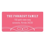 Flowing Border in Pink 