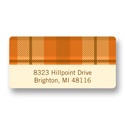 Fall Plaid -- Thanksgiving Address Label