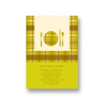 Dinner Time! -- Thanksgiving Invitation in Green