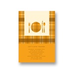 Dinner Time! -- Thanksgiving Invitation in Orange