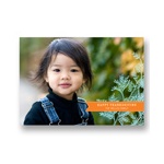 Banners and Branches -- Horizontal Thanksgiving Photo Cards