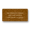 Chic Backing -- Thanksgiving Address Label