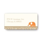 Elephant Scape -- Baby Address Labels