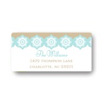 Snowflake Kaleidoscope -- Christmas Address Labels