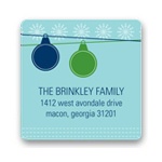 Ornamental Joy in Green -- Christmas Address Labels