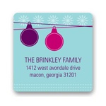 Ornamental Joy in Pink -- Christmas Address Labels