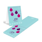 Ornamental Joy in Pink -- Christmas Thank You Card