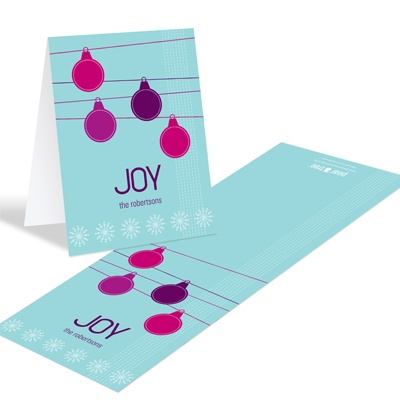 THE GOLDEN TICKET -- BOY PHOTO BIRTH ANNOUNCEMENT, 2in. x 4in. Folded Holiday Card