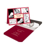 Christmas Newborn Collage -- Christmas Birth Announcement