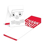 Santa's Surprise -- Kids Coloring Thank You Cards