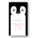 Hello Penguin -- Kids Christmas Party Invitation