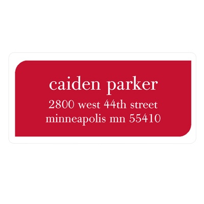 Baby Block -- Baby Address Label