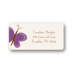 Butterfly Flurry -- Kids Address Label