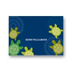 Sea of Turtles in Blue -- Kids Personalized Stationery