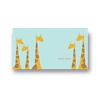Giraffe Family in Blue -- Kids Stationery