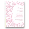 Curled Up in Elegant-- Sweet 16 Party Invitations
