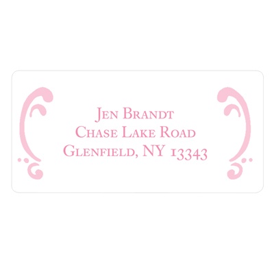 Curled Up in Elegant -- Address Labels