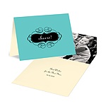 New Year's Cheers in Aqua -- Photo New Year's Cards