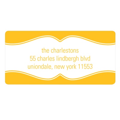 Flowing Style -- New Year's Address Labels