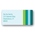 Seasonal Stripes -- New Year's Address Labels