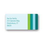 Seasonal Stripes -- New Year's Address Labels