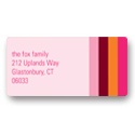 Seasonal Stripes -- New Year's Address Labels