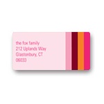 Seasonal Stripes -- New Year's Address Labels