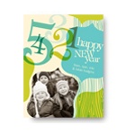 Countdown to 2011 in Blue -- Happy New Year's Card