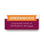 Banner Greetings -- New Year's Address Labels