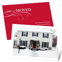 Holiday Move -- Photo Moving Announcement