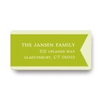 Satin Ribbon -- New Year's Address Labels