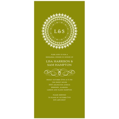 Circle of Style -- Rehearsal Dinner Invitation