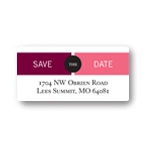 Adjoining Banner -- Save the Date Address Labels