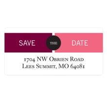 Adjoining Banner -- Save the Date Address Labels