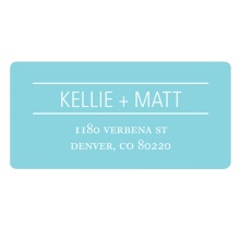 Simply Lined -- Save the Date Address Label
