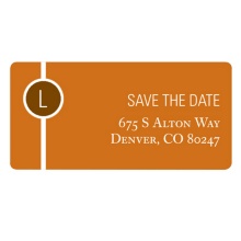 Monogram String -- Save the Date Address Label