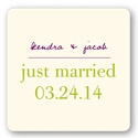 Trendy Vines -- Wedding Favor Stickers