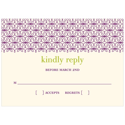 Trendy Vines -- Wedding Response Cards