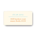 Simply Written -- Save the Date Address Label