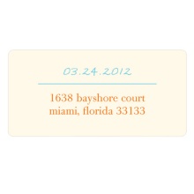 Simply Written -- Save the Date Address Label